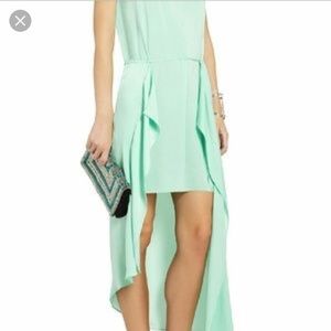 Sea foam green BCBG asymmetrical dress